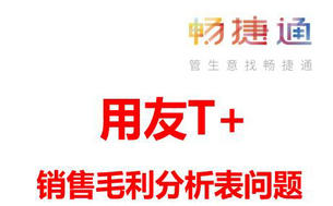 用友畅捷通T+销售毛利问题