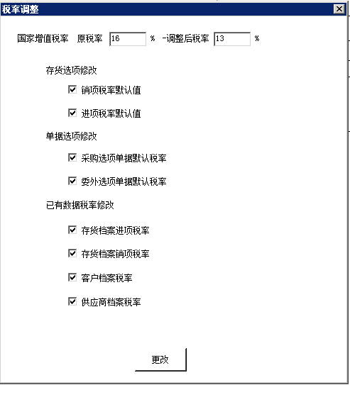U8+税率设置介绍